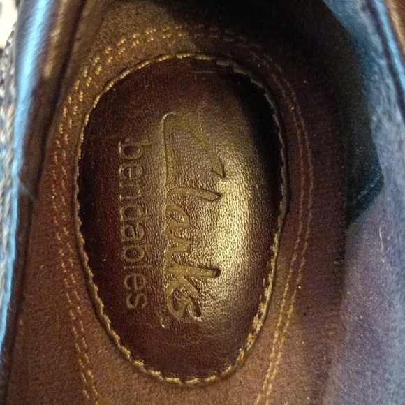 Clarks brown leather ladies bendables shoes size 5 in mint condition. - Picture 8 of 9